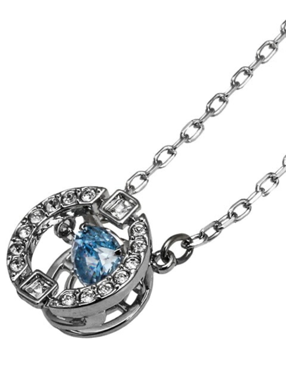 🩵Swarovski Silver Crystal Pendant Necklace